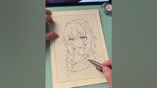 Random stroke of pen ink #shorts #anime #shortsviral #drawsoeasyanime #viralvideo #art