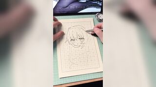 Random stroke of pen ink #shorts #anime #shortsviral #drawsoeasyanime #viralvideo #art