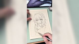 Random stroke of pen ink #shorts #anime #shortsviral #drawsoeasyanime #viralvideo #art