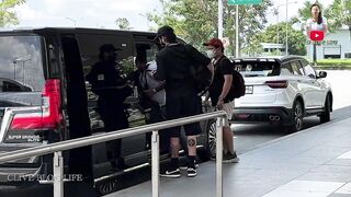 ARRIVAL NG MGA ARTISTA PARA SA MANGGAHAN CELEBRITY BASKETBALL GAME 2023 - YVES,BUGOY,MATT,JON,JIMBOY