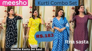 Huge MEESHO Kurti Haul!???? Starting at Rs.177 | Try On haul | Pooja Dangi #meesho