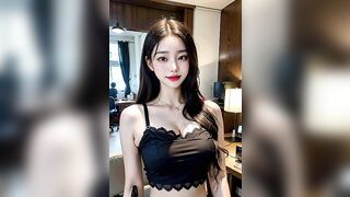 [Real 4K] Black Lingerie Fashion Show, runway by Ai art, lookbook| ルックブッ ,룩북,란제리,패션쇼,런웨이 穿搭, 白色内衣时装秀