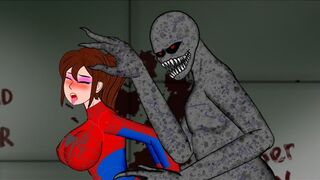Spider Girl vs Regenerator - TIKTOK SPIDER GIRL COSTUME