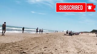 ☀️ BEST Barcelona Beach Spain Badalona 4K 2023 Walking Tour beach walk