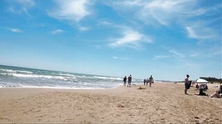 ☀️ BEST Barcelona Beach Spain Badalona 4K 2023 Walking Tour beach walk