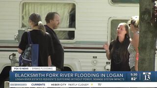 Flooding in Logan leaves trailer park without utilities