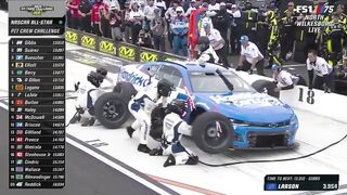 BUSCH, REDDICK AND LARSON PIT STOPS - 2023 NASCAR PIT CREW CHALLENGE AT NORTH WILKESBORO