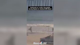 A dispute on the beach turned ugly when a fisherman pulled a gun on a surfer. #Florida