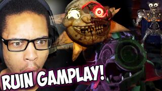 FNAF Security Breach Ruin DLC Gameplay Trailer REACTION || FNAF RUIN IS INSANE!