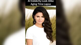 AI Celebrity Look Alike Aging Time Lapse #shorts