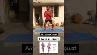 3 Different Squat Target #fittness #shorts #exercise #squat #stretching #health #viral #trending