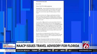 NAACP issues travel advisory for Florida claiming state is 'hostile territory'