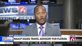 NAACP issues travel advisory for Florida claiming state is 'hostile territory'