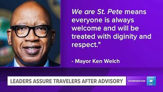 Tampa Bay area mayors say their city welcomes everyone amid state travel advisory