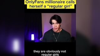 OnlyFans millionaire calls herself a “regular girl” #whateverpodcast #reactionvideo #dating