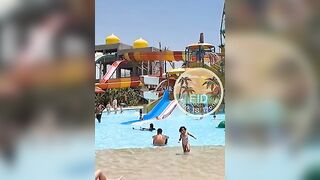 Hurghada - مدينة الغردقة # AquaPark IN Aladdin Beach Resort #shorts