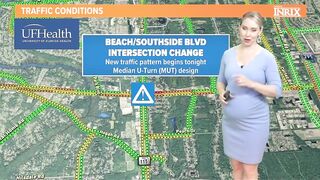 New traffic pattern begins on intersection of Beach and Southside Boulevard