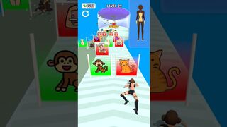 Build Monkey Cat Babe Run #shorts #games #viral