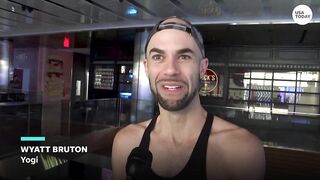 New York City fitness class brings yoga up 100 stories in the air | USA TODAY