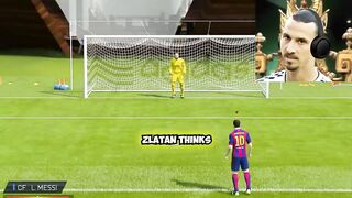 Messi & Ronaldo play FIFA - Penalty Challenge with Zlatan!