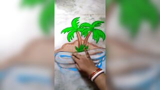 Beach #viral #shorts #rangoli