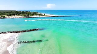 Naples Beach By Drone, Gordon's Pass, Naples, Florida