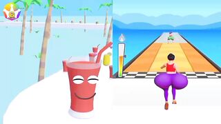 Juice Run Vs Twerk Race - All Levels Gameplay Android iOS New Video @aadizone11