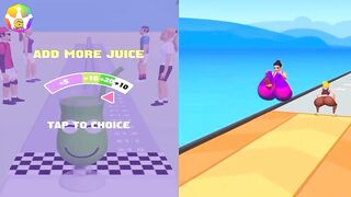 Juice Run Vs Twerk Race - All Levels Gameplay Android iOS New Video @aadizone11