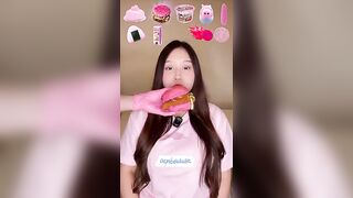 CHALLENGE MAKANAN PINK RANDOM ???? ASMR ????