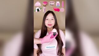 CHALLENGE MAKANAN PINK RANDOM ???? ASMR ????