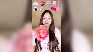 CHALLENGE MAKANAN PINK RANDOM ???? ASMR ????