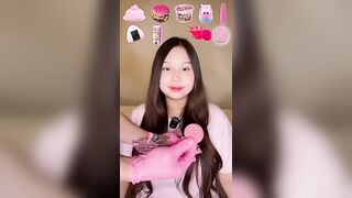 CHALLENGE MAKANAN PINK RANDOM ???? ASMR ????