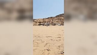 cute stray dogs on the beach #iftanebeach #essaouira #beach #simpleoutfit #niceday #travel