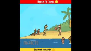 Beach Pe Picnic ???? | Cartoon Box Short video |#shorts #short #viral