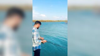 Fishing at sasihithlu beach #fishing #sasihithlu #mangaluru