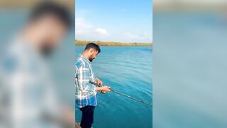 Fishing at sasihithlu beach #fishing #sasihithlu #mangaluru