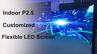 NSE Customized Indoor P2.5 Flexible LED Display Screen #nseled #nseledcloud