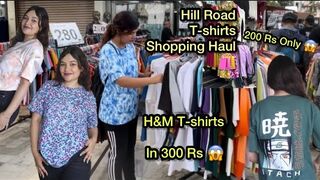 ????️????Hill Road T-shirts under rs 300????Try on Haul ????H&M T-shirts in 300 Rs???? #shoppinghaul #vlog