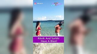 Surbhi Jyoti And Rithvik Dhanjani Have A Blast On The Beach!