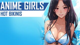 Anime Girls in Hot Bikinis [AI Lookbook] - Hot Summer and Hot Bikini Girls