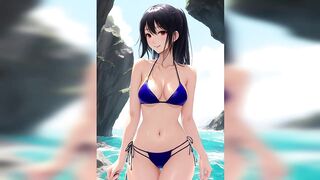 Anime Girls in Hot Bikinis [AI Lookbook] - Hot Summer and Hot Bikini Girls