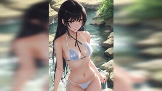 Anime Girls in Hot Bikinis [AI Lookbook] - Hot Summer and Hot Bikini Girls