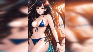 Anime Girls in Hot Bikinis [AI Lookbook] - Hot Summer and Hot Bikini Girls