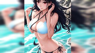 Anime Girls in Hot Bikinis [AI Lookbook] - Hot Summer and Hot Bikini Girls