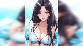 Anime Girls in Hot Bikinis [AI Lookbook] - Hot Summer and Hot Bikini Girls