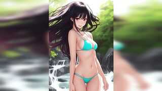 Anime Girls in Hot Bikinis [AI Lookbook] - Hot Summer and Hot Bikini Girls