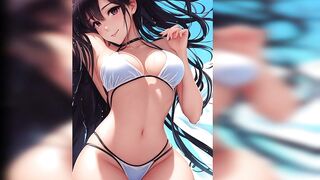 Anime Girls in Hot Bikinis [AI Lookbook] - Hot Summer and Hot Bikini Girls