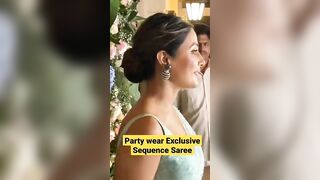 Exclusive party wear sequence saree collection || celebrity saree collection || sequence saree haul