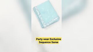 Exclusive party wear sequence saree collection || celebrity saree collection || sequence saree haul