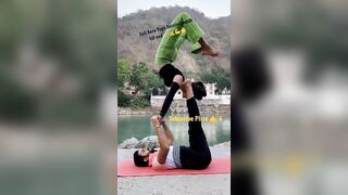 Full acro yoga session ???????? watch n subscribe pls ???????? #acro #acroyoga #yoga #yogafitness #fitness #10k